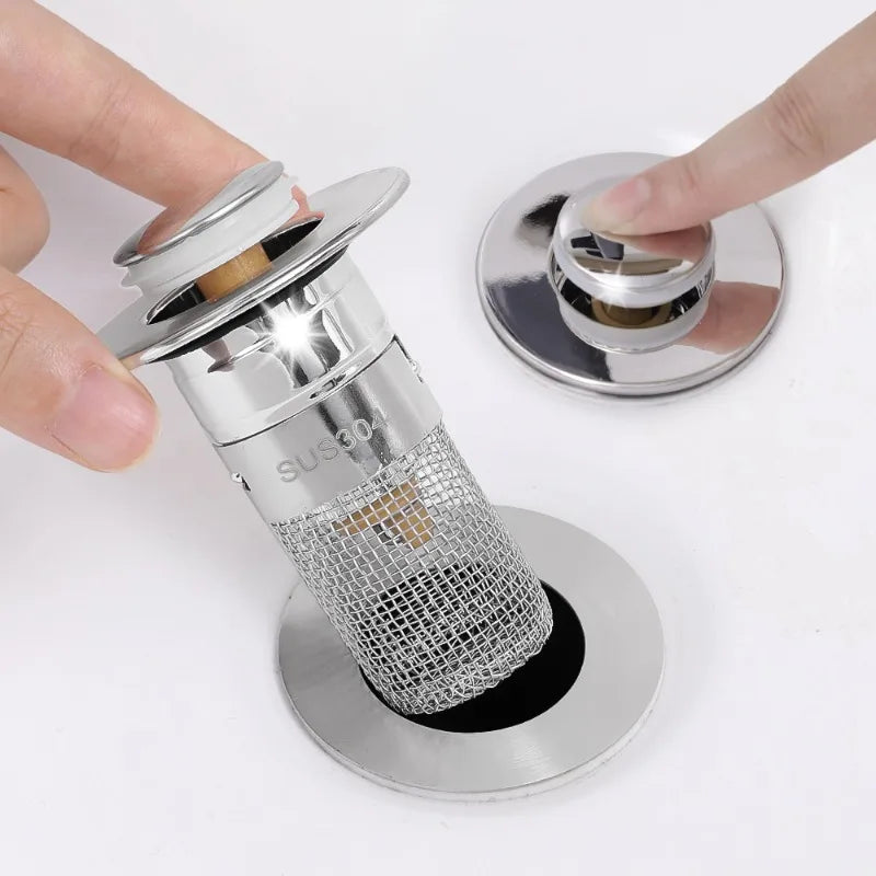 QuickCatch Pop-Up Drain Stopper & Hair Filter